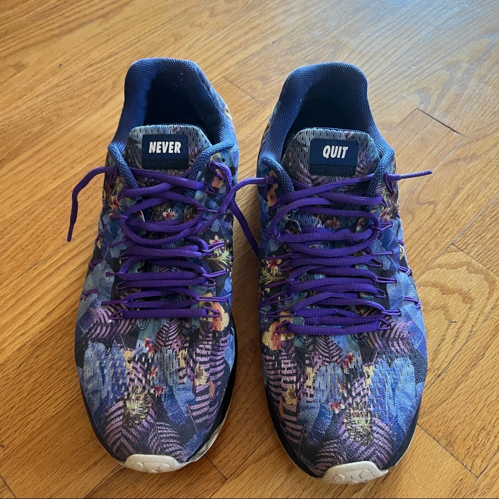 Nike Zoom Pegasus 33 2016 Nike ID Purple Floral sz 11.5